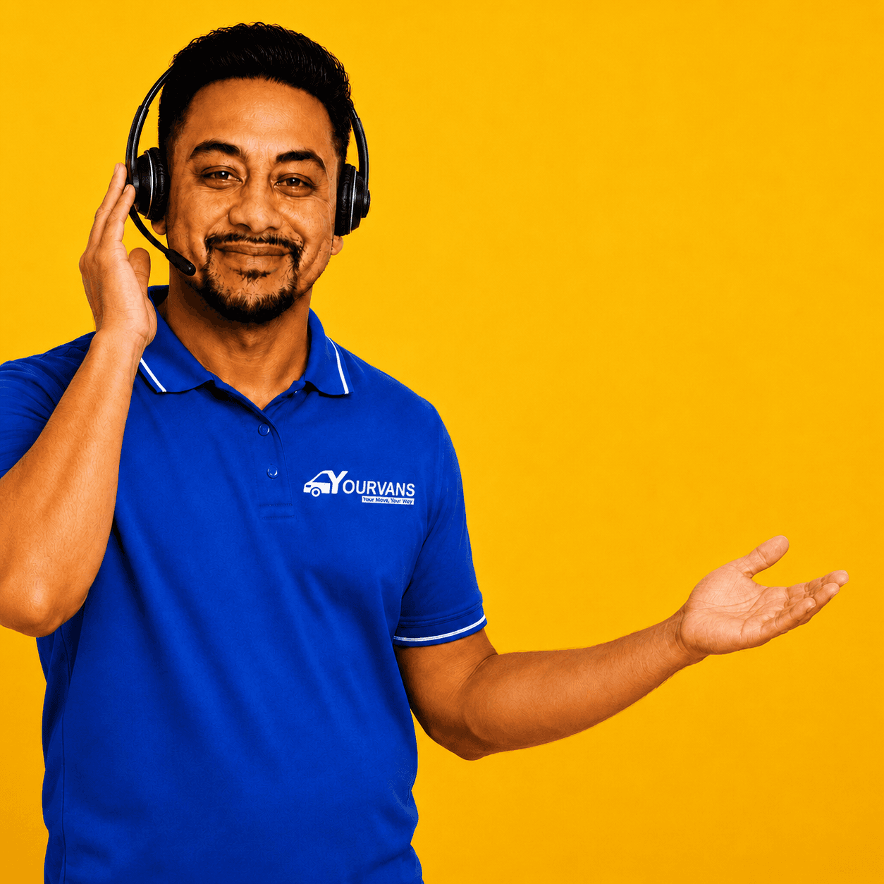Syed from YourVans, ready to answer your move questions